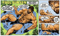 Paul Bunyan in pool party
