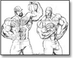 John and Carl compare muscle size with pumpkins