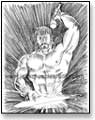 God of the Forge hammers sword